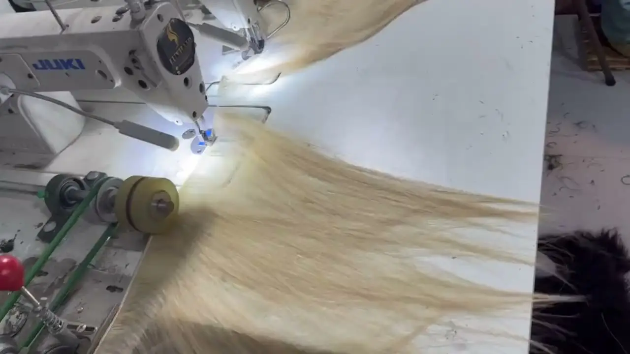 Footage from the HERILUXHAIR family factory